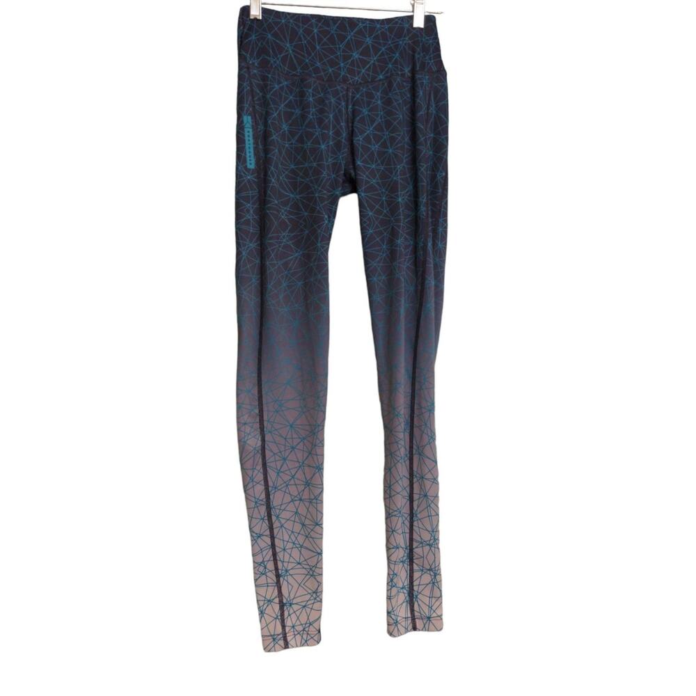 Boathouse Womens Leggings Navy Mid Rise Geometric Ombre Stretch Full Length S
